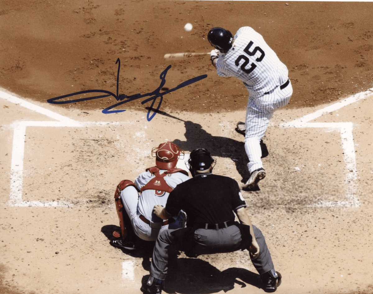 Jason Giambi Signed Autographed New York Yankees 8x10 Photo LSCM COA #1