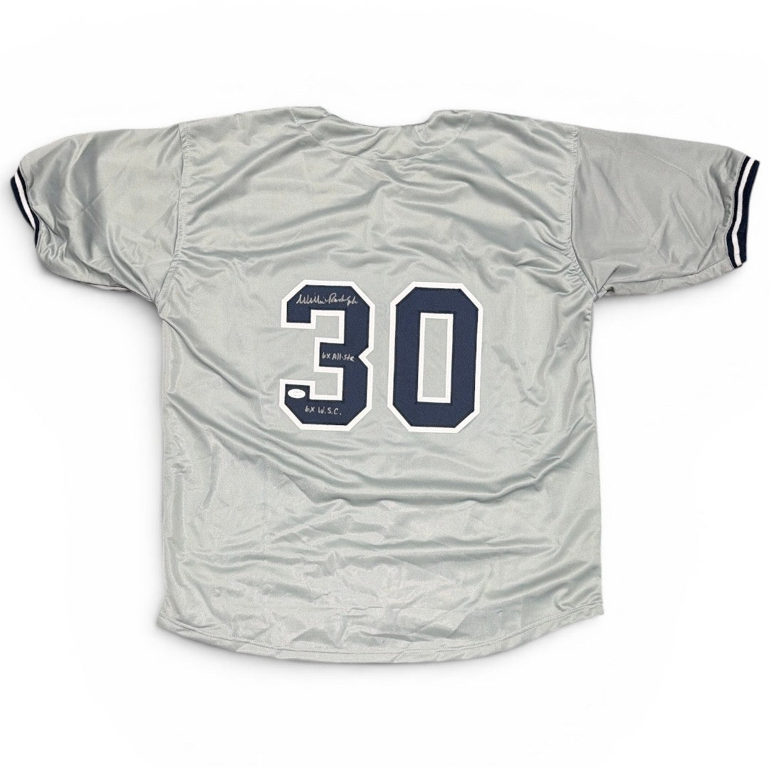 Willie Randolph Signed New York Yankees Custom Jersey w/ 2x Insc JSA COA