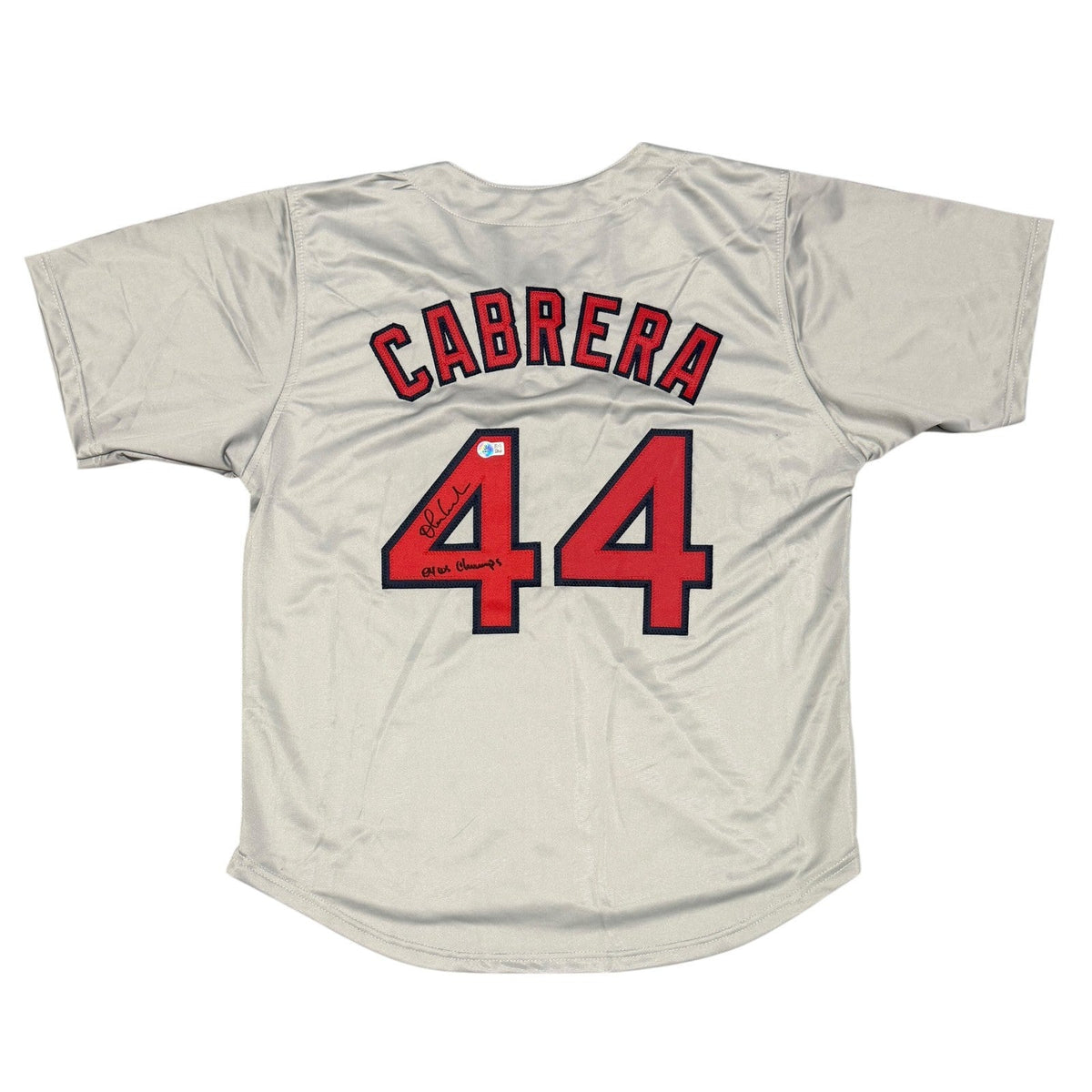 Orlando Cabrera Signed Red Sox Custom Jersey w/ 04 WS Champs Beckett Wit BAS COA