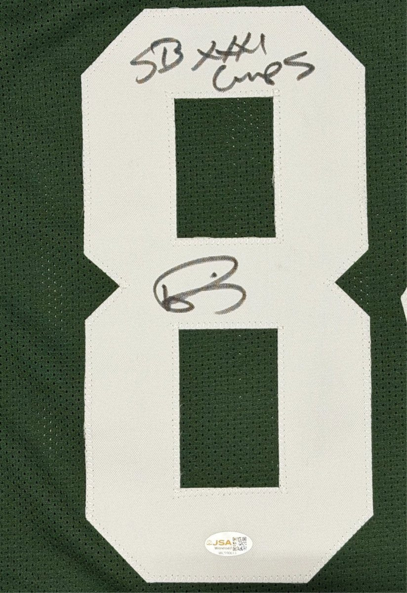 Andre Rison Signed Packers Custom Jersey w/ SB XXXI Champ JSA Witness COA