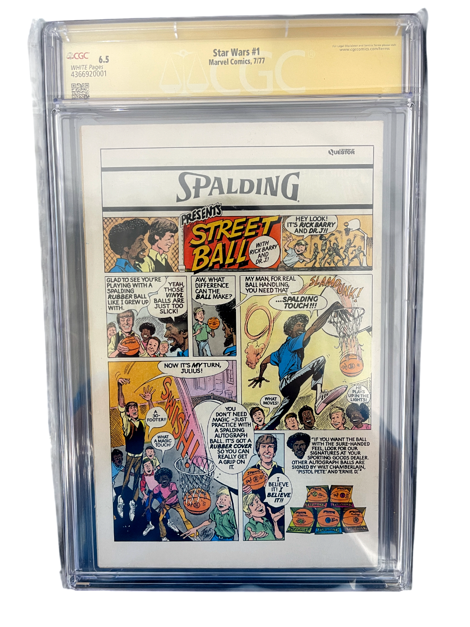 Mark Hamill Signed Autographed Marvel Star Wars #1 July 1977 Newsstand CGC 6.5