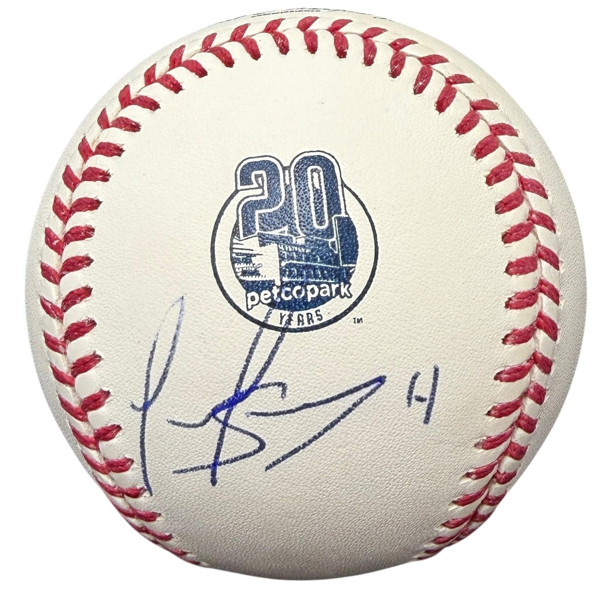 Luis Arraez Signed 20th Anniversary Petco Park Logo Baseball JSA COA SD Padres