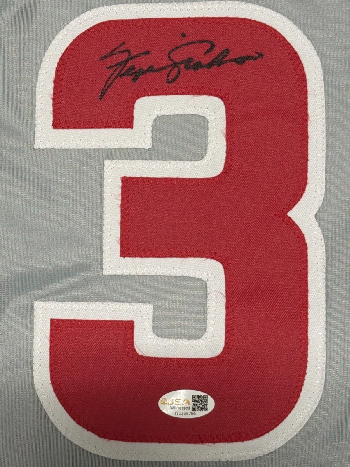 Fergie Jenkins Signed Autographed Chicago Cubs Custom Jersey JSA Witness COA
