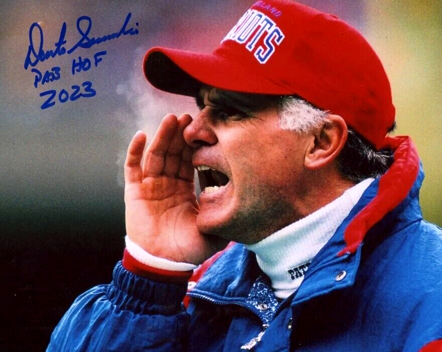 Dante Scarnecchia Signed New England Patriots 8x10 Photo Pats HOF 23 LSCM COA #1