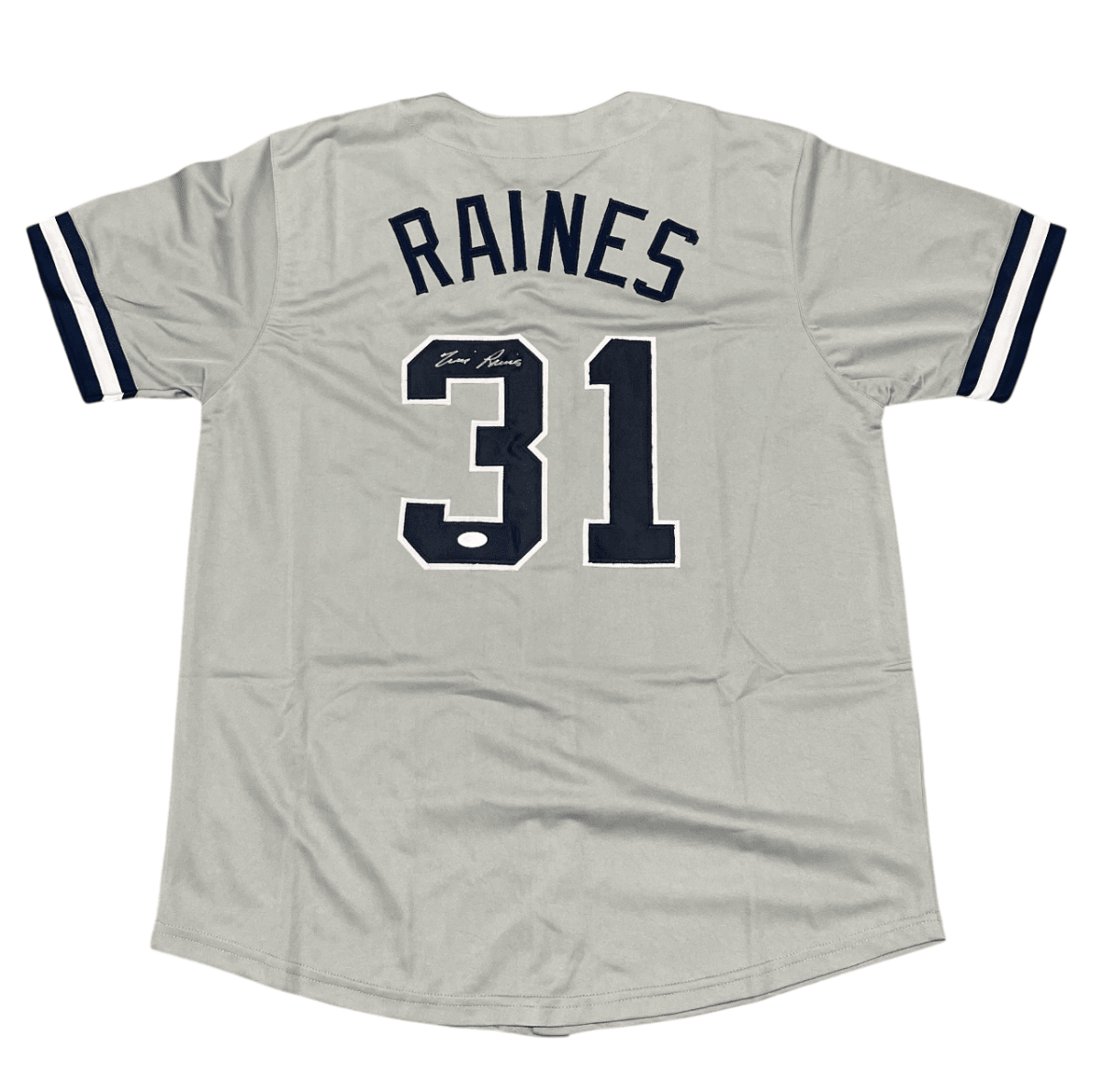 Tim Raines Signed Auto Autographed New York Yankees Jersey JSA COA HOF
