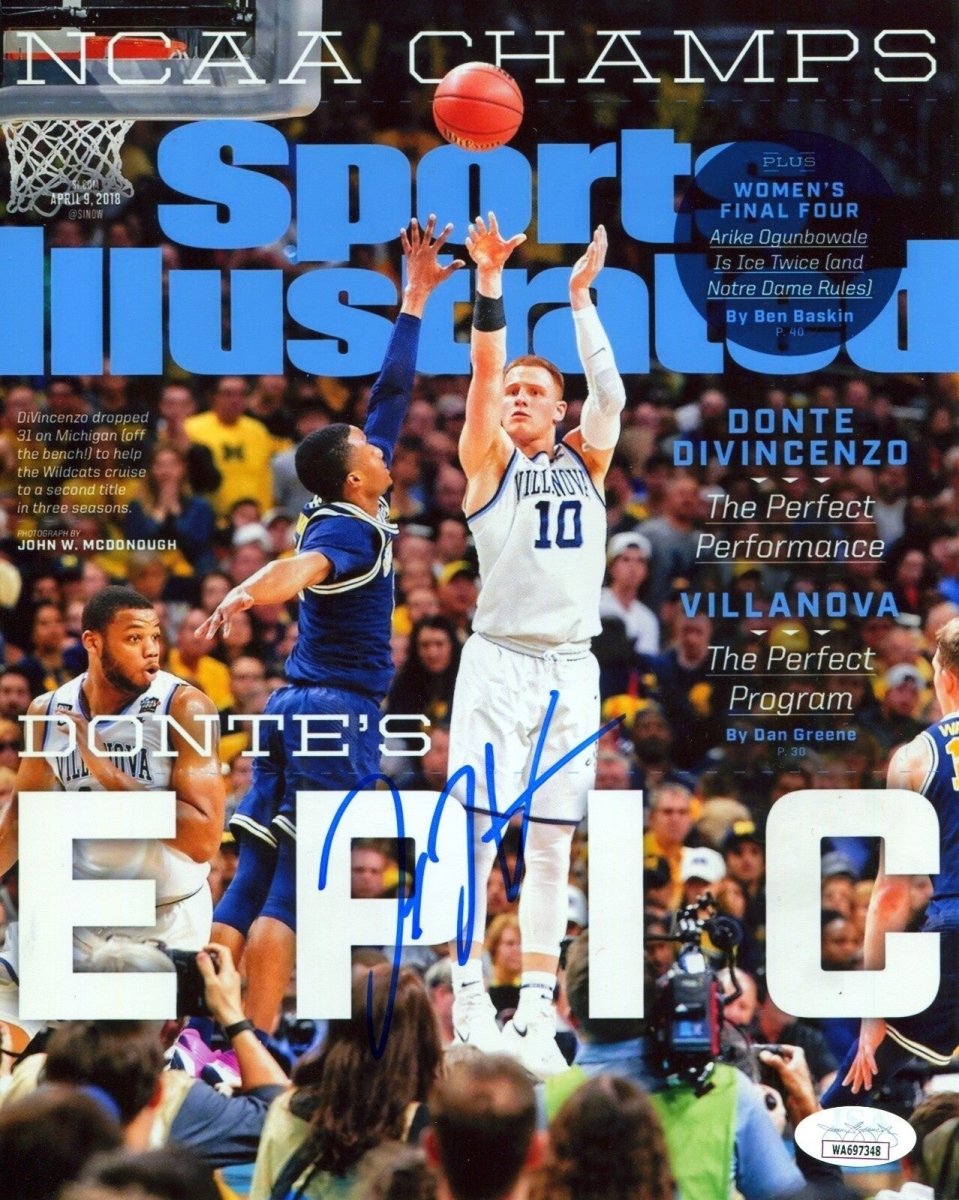 Donte DiVincenzo Signed Villanova SI Sports Illustrated 8x10 Photo JSA COA #5