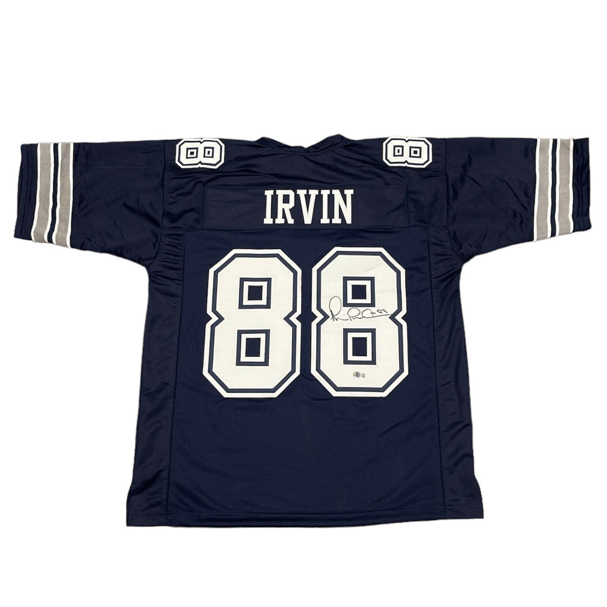 Michael Irvin Signed Dallas Cowboys Custom Jersey Beckett Witness BAS COA