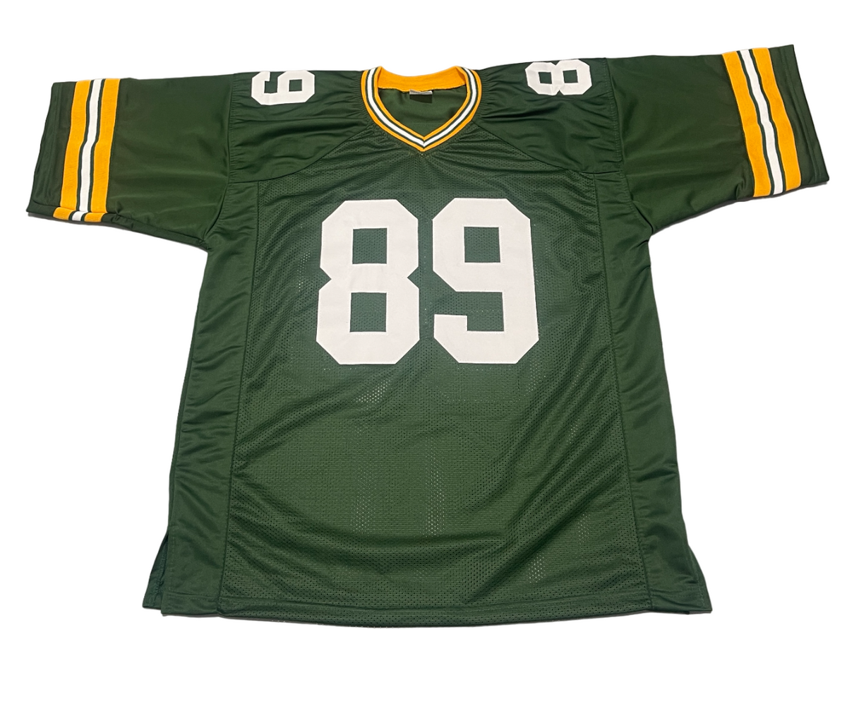 Dave Robinson Signed Green Bay Packers Custom Jersey w/ 3 Ins Beckett W BAS COA