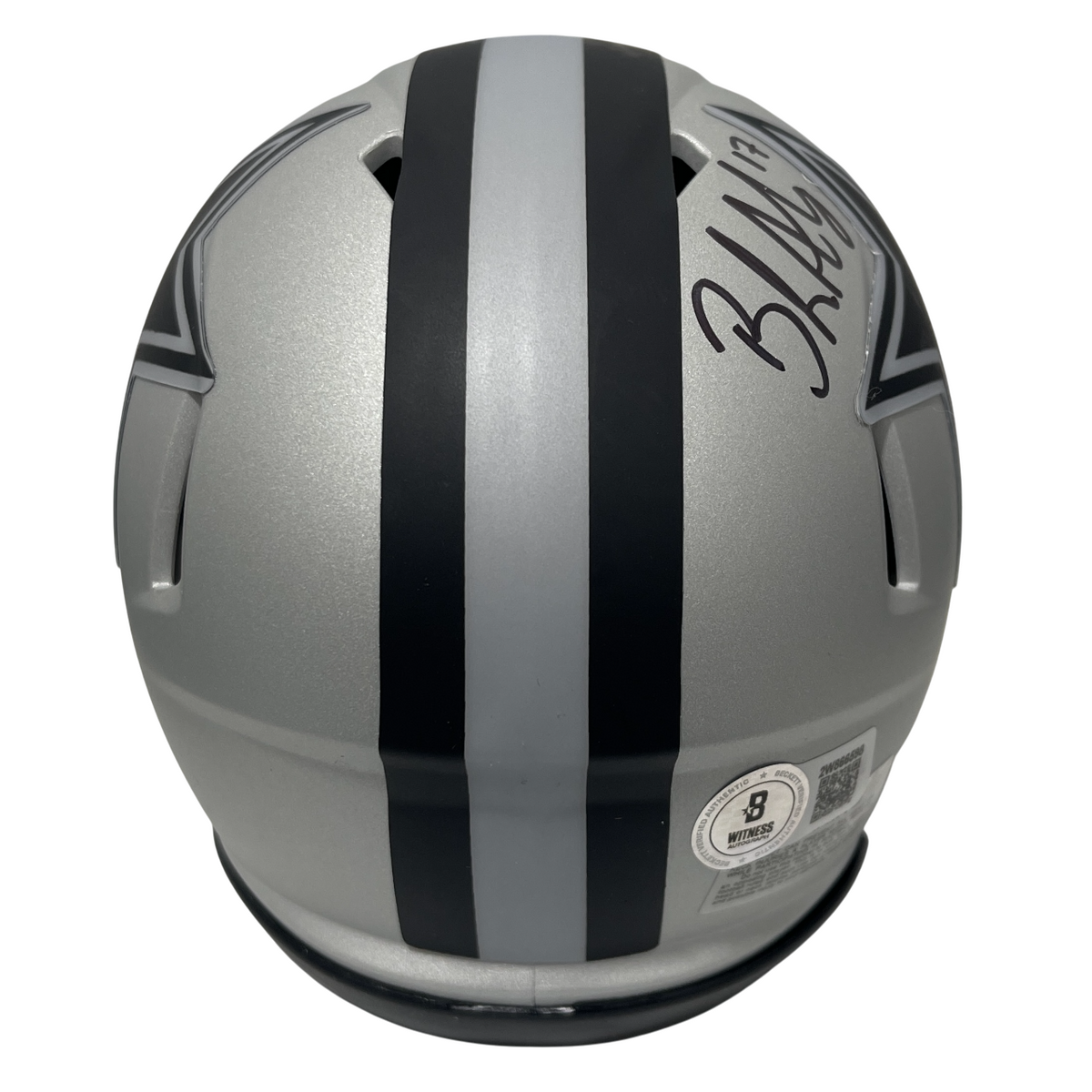 Brandon Aubrey Signed Dallas Cowboys Rave Mini Helmet Beckett Witness BAS COA