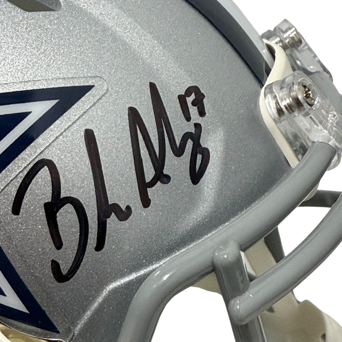 Brandon Aubrey Signed Dallas Cowboys Speed Mini Helmet Beckett Witness BAS COA