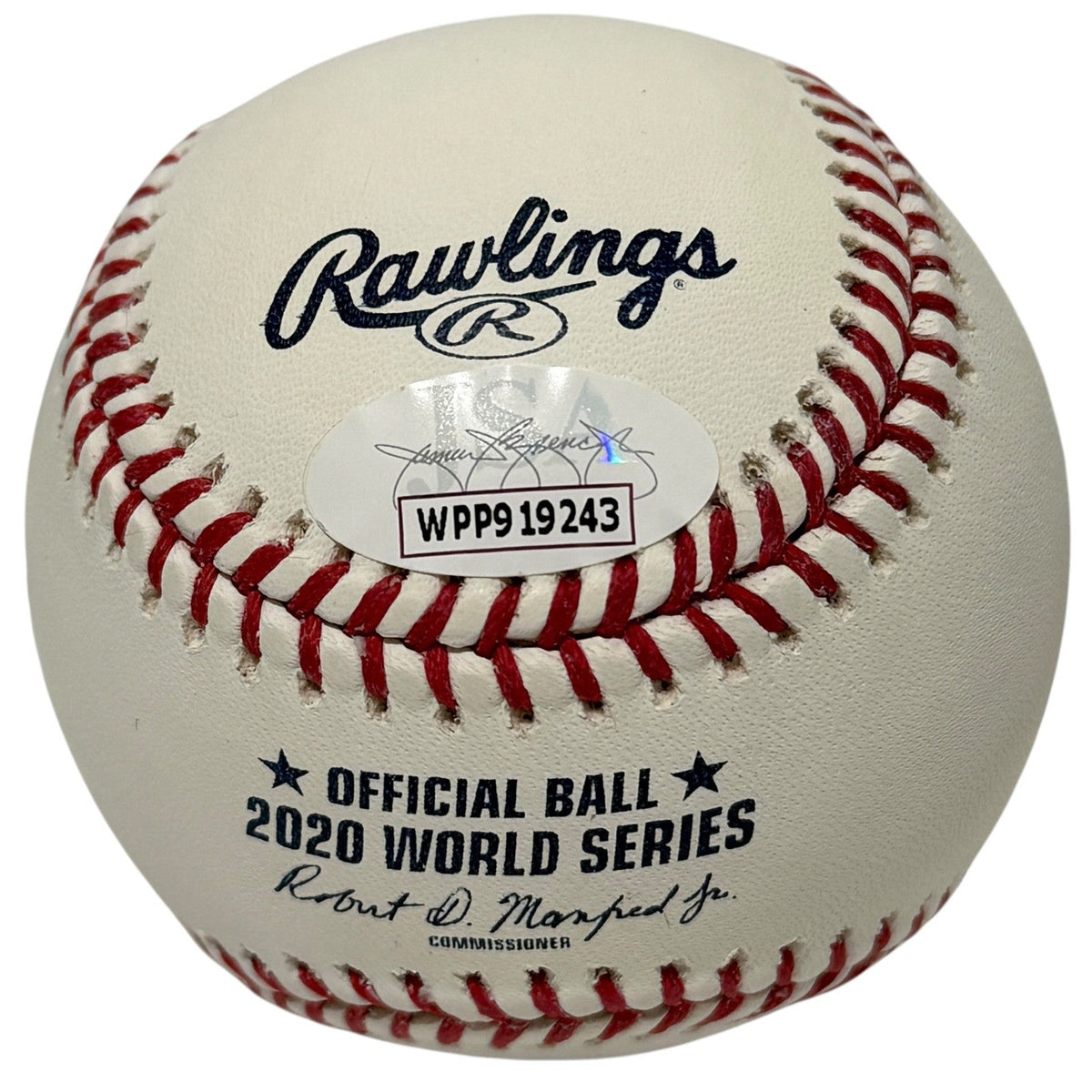 Randy Arozarena Signed 2020 World Series Baseball w/ 10 HR 29 Hits Insc. JSA COA