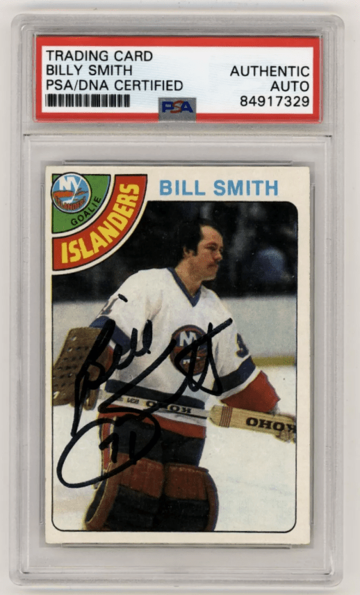 Billy Smith 1978-79 Topps #62 Signed PSA Authentic Auto Islanders HOF
