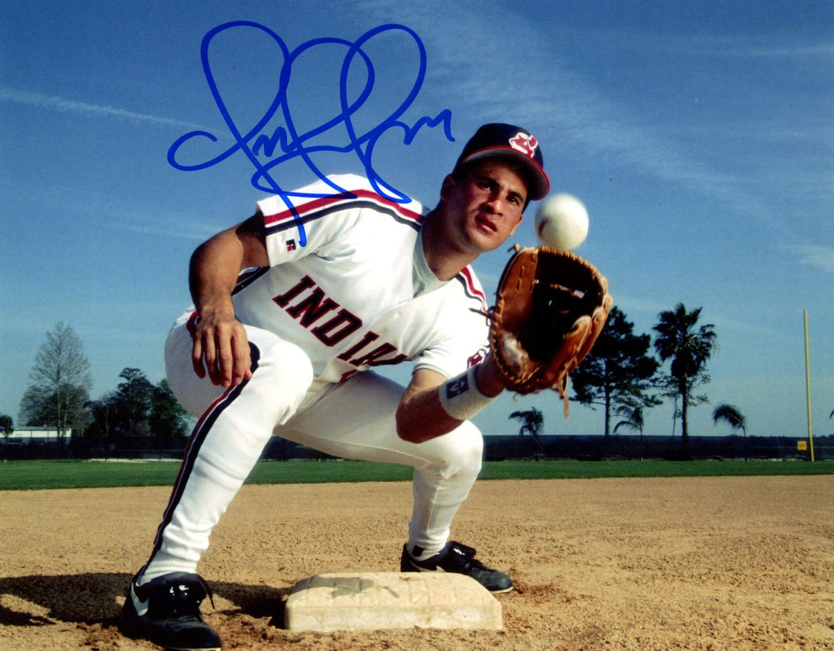 Omar Vizquel Signed Autographed Cleveland Indians 8x10 Photo LSCM COA
