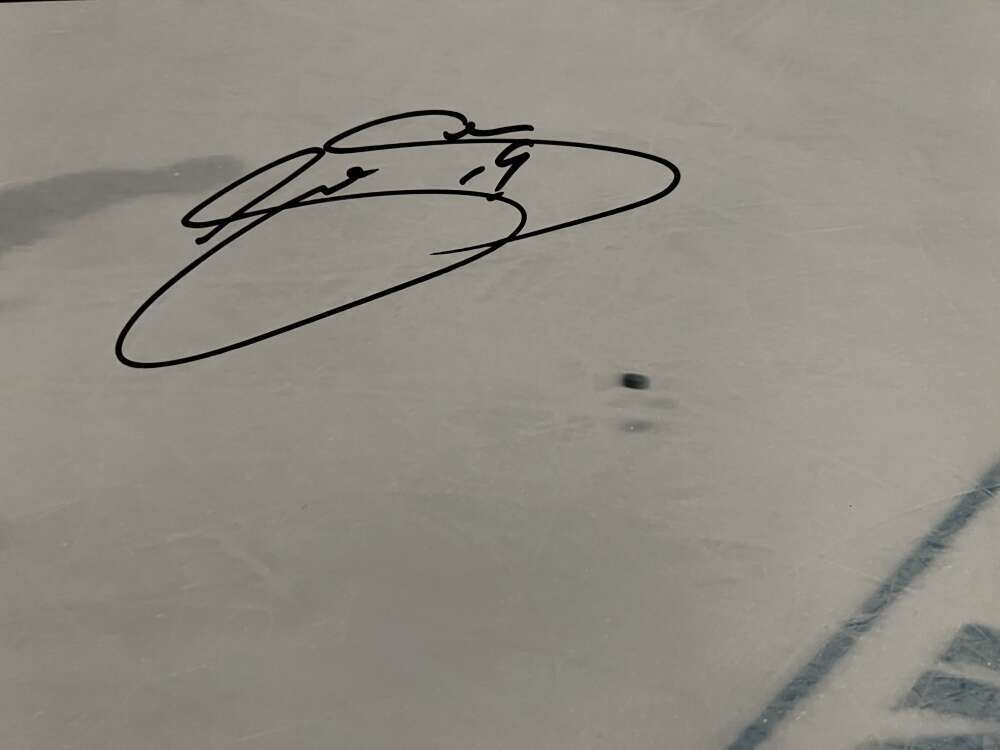 Joe Sakic Signed Auto 16x24 Photo "Playoff Hockey" 22/50 Upper Deck UDA COA