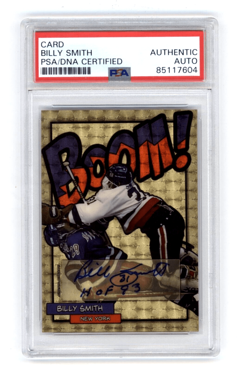 Billy Smith 2024 Hits Memorabilia BOOM Super #1/1 Signed PSA Auto HOF 93 Insc.