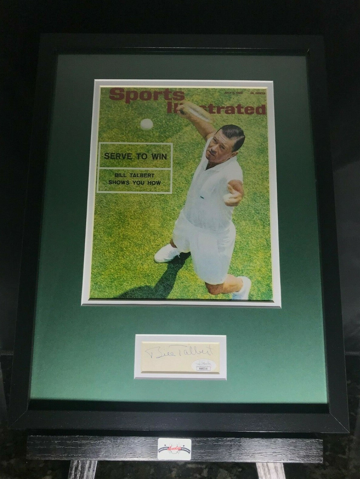 Bill Talbert Signed Autographed 12x16 Framed Photo &amp; Cut JSA COA