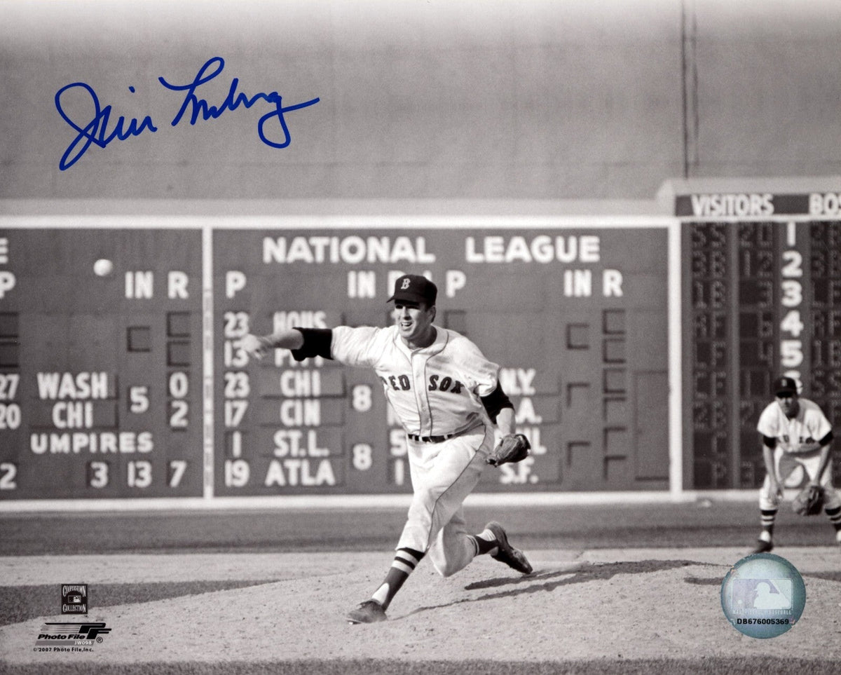 Jim Lonborg Signed Autographed Boston Red Sox 8x10 Photo file LSCM COA #2