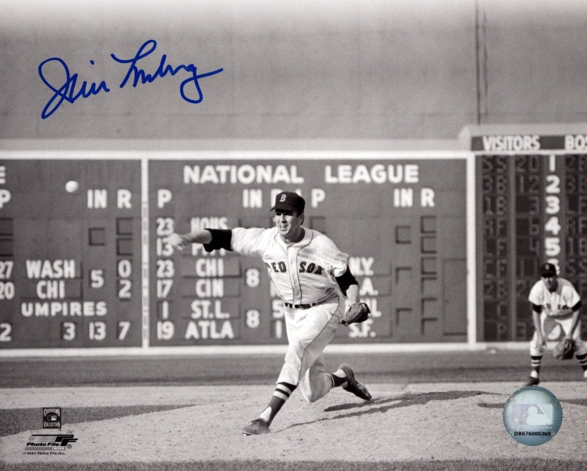 Jim Lonborg Signed Autographed Boston Red Sox 8x10 Photo file LSCM COA #2