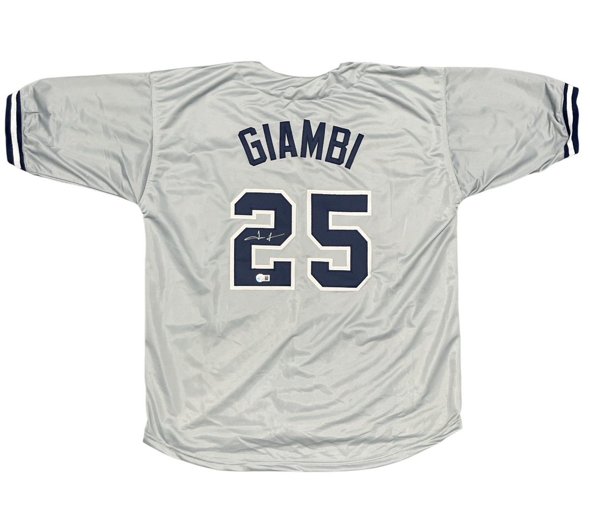 Jason Giambi Signed Autographed New York Yankees Custom Jersey Beckett BAS COA