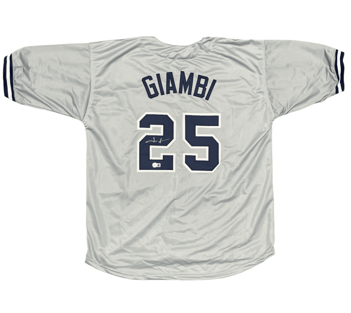 Jason Giambi Signed Autographed New York Yankees Custom Jersey Beckett BAS COA
