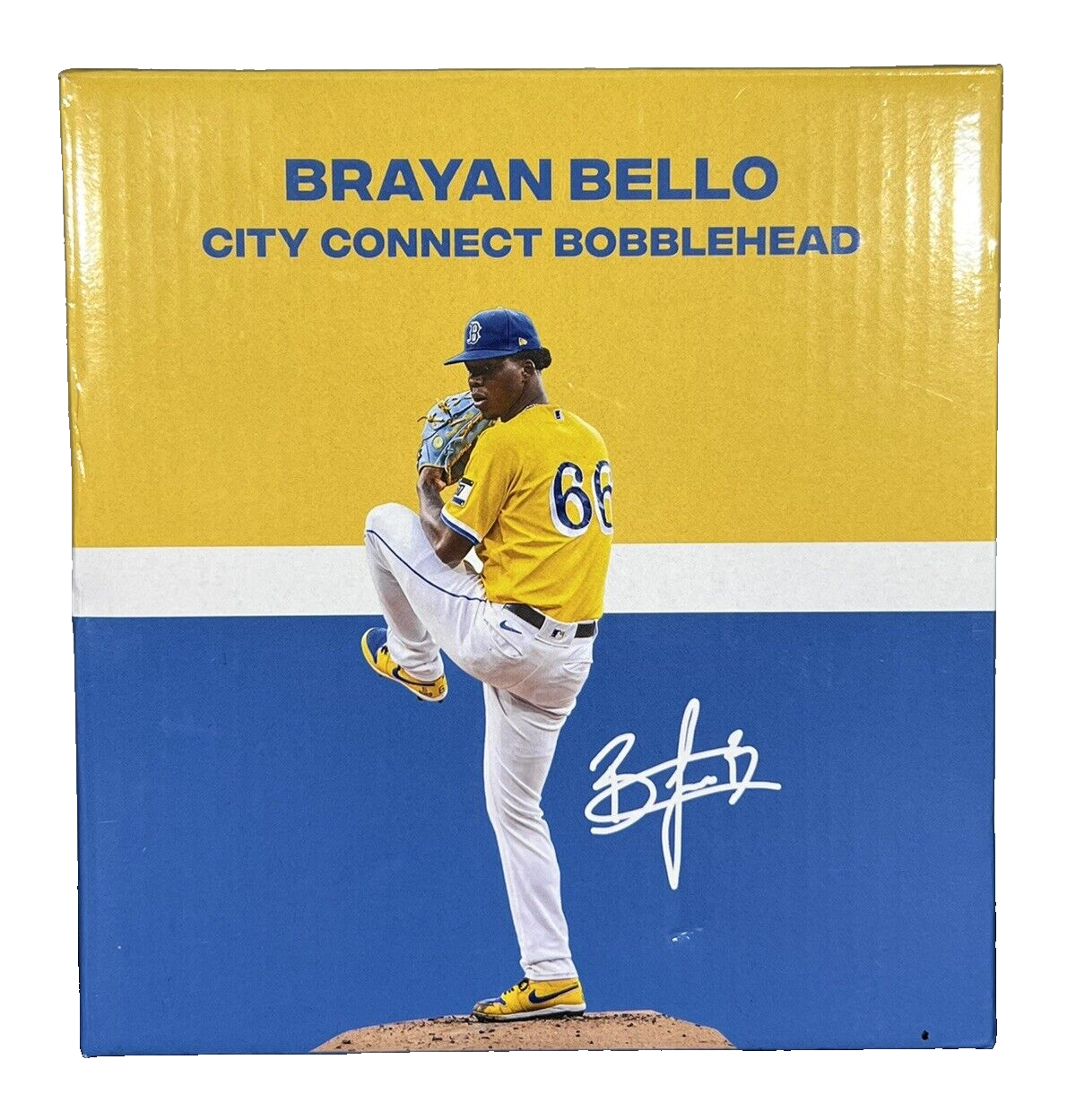 Brayan Bello Signed Auto Red Sox City Connect SGA Bobblehead 4/13/2024 BAS COA