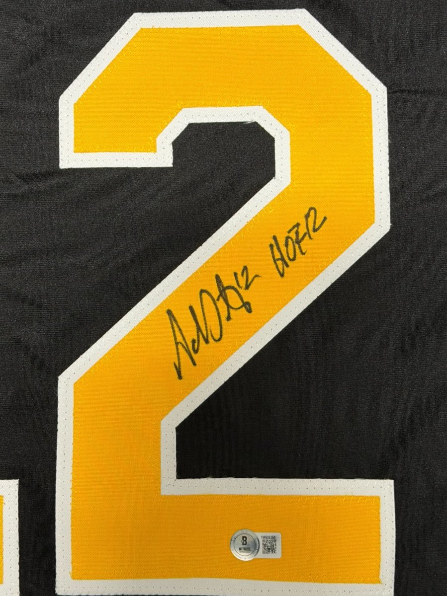 Adam Oates Signed Boston Bruins Custom Jersey w/ HOF 12 Beckett Witness BAS COA