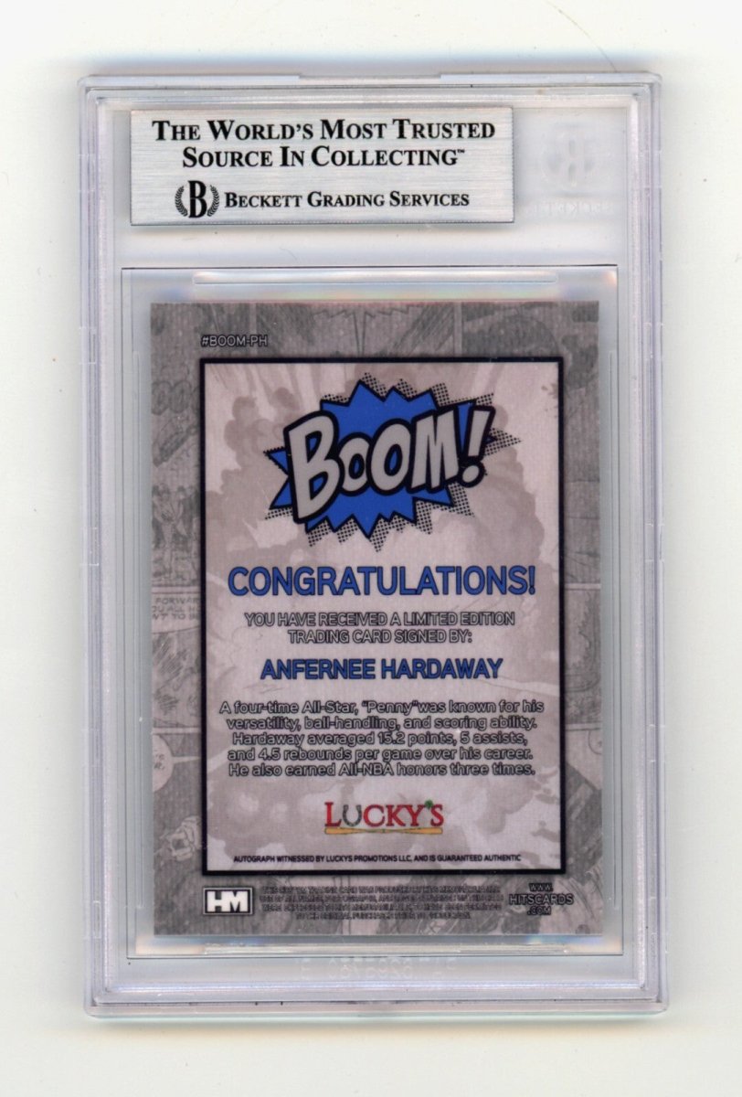 Anfernee Penny Hardaway 2024 Hits Memorabilia BOOM Silver Signed BGS BAS Auto