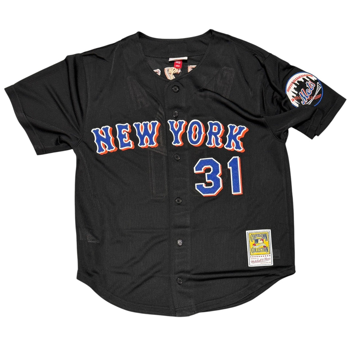 Mike Piazza Signed New York Mets Mitchell &amp; Ness Jersey Fanatics COA + MLB HOLO