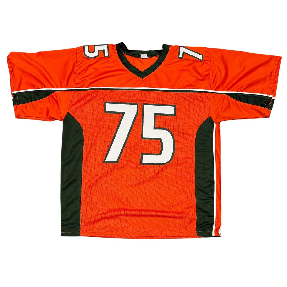 Vince Wilfork Signed Autographed Miami Hurricanes Custom Jersey JSA Witness COA