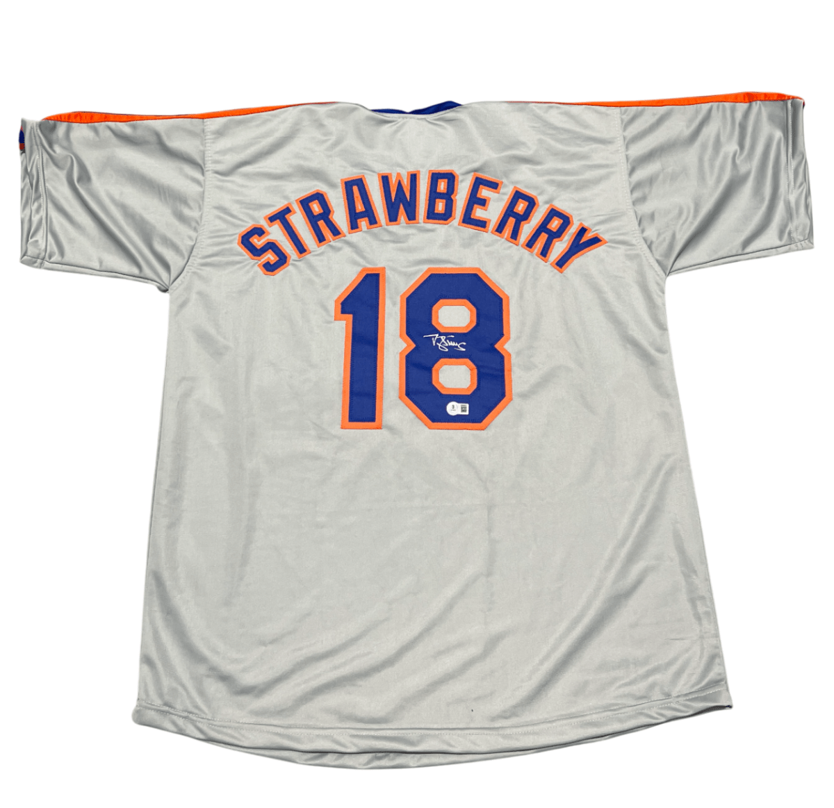 Darryl Strawberry Signed New York Mets Custom Jersey Beckett Witness BAS COA