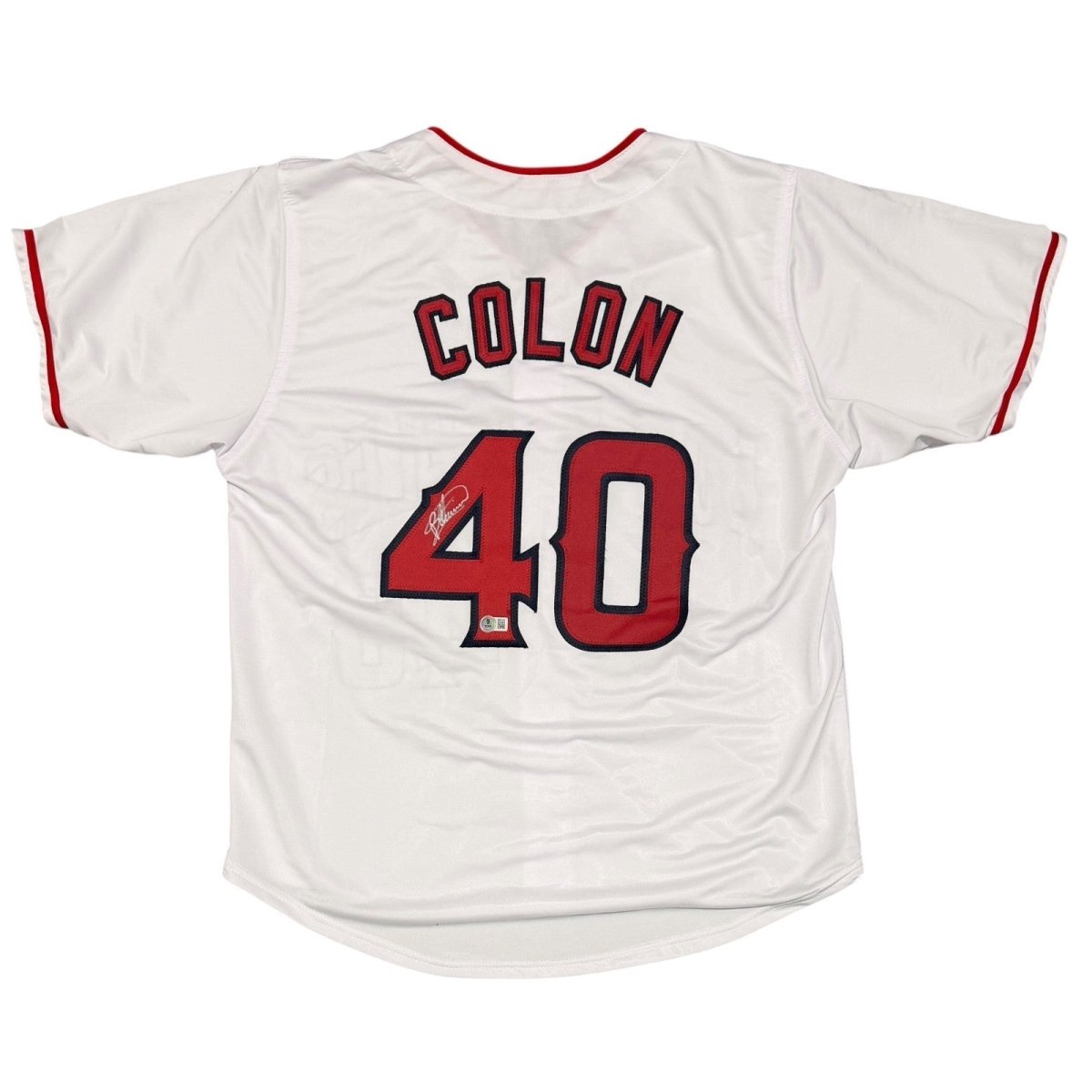 Bartolo Colon Signed Los Angeles Angels Custom Jersey Beckett Witness BAS COA