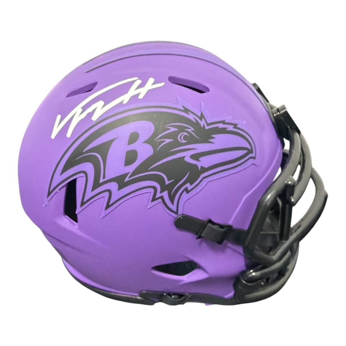 Trey Hendrickson Signed Baltimore Ravens Rave Mini Helmet JSA Witness COA