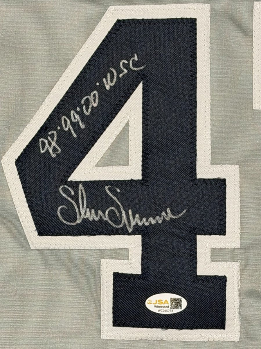 Shane Spencer Signed New York Yankees Custom Jersey 98 99 00 WSC JSA Wit COA