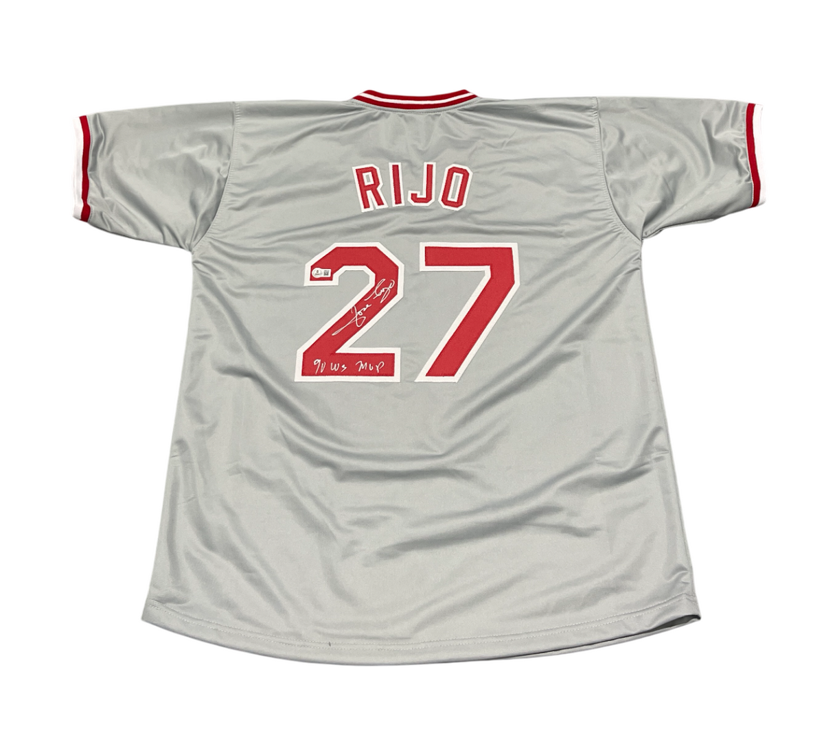Jose Rijo Signed Cincinnati Reds Custom Jersey w/ 90 WS MVP Beckett Wit BAS COA