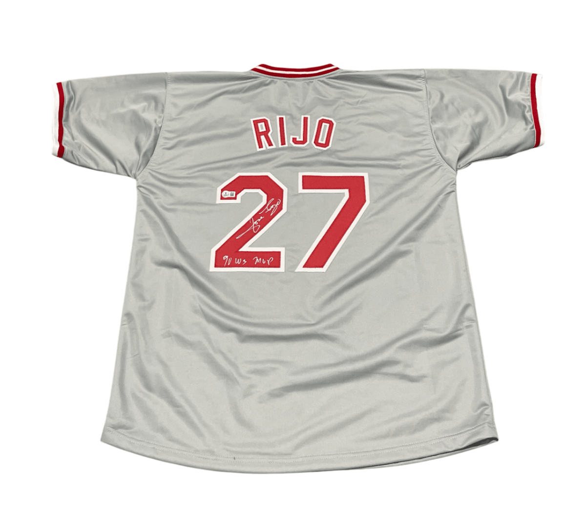 Jose Rijo Signed Cincinnati Reds Custom Jersey w/ 90 WS MVP Beckett Wit BAS COA
