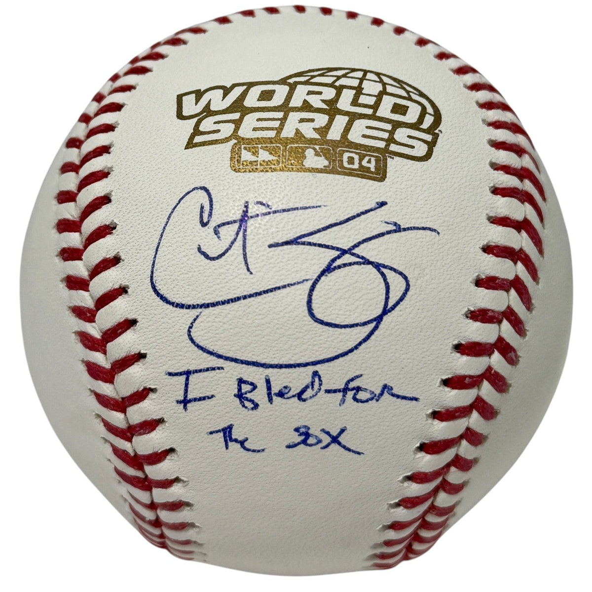 Curt Schilling Signed 04 World Series Baseball w/ I Bled for the Sox JSA Wit COA
