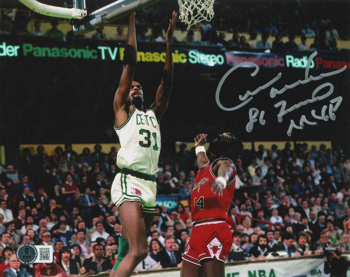 Cedric Maxwell Signed Celtics 8x10 Photo w/ 86 Finals MVP Beckett Wit BAS COA #1