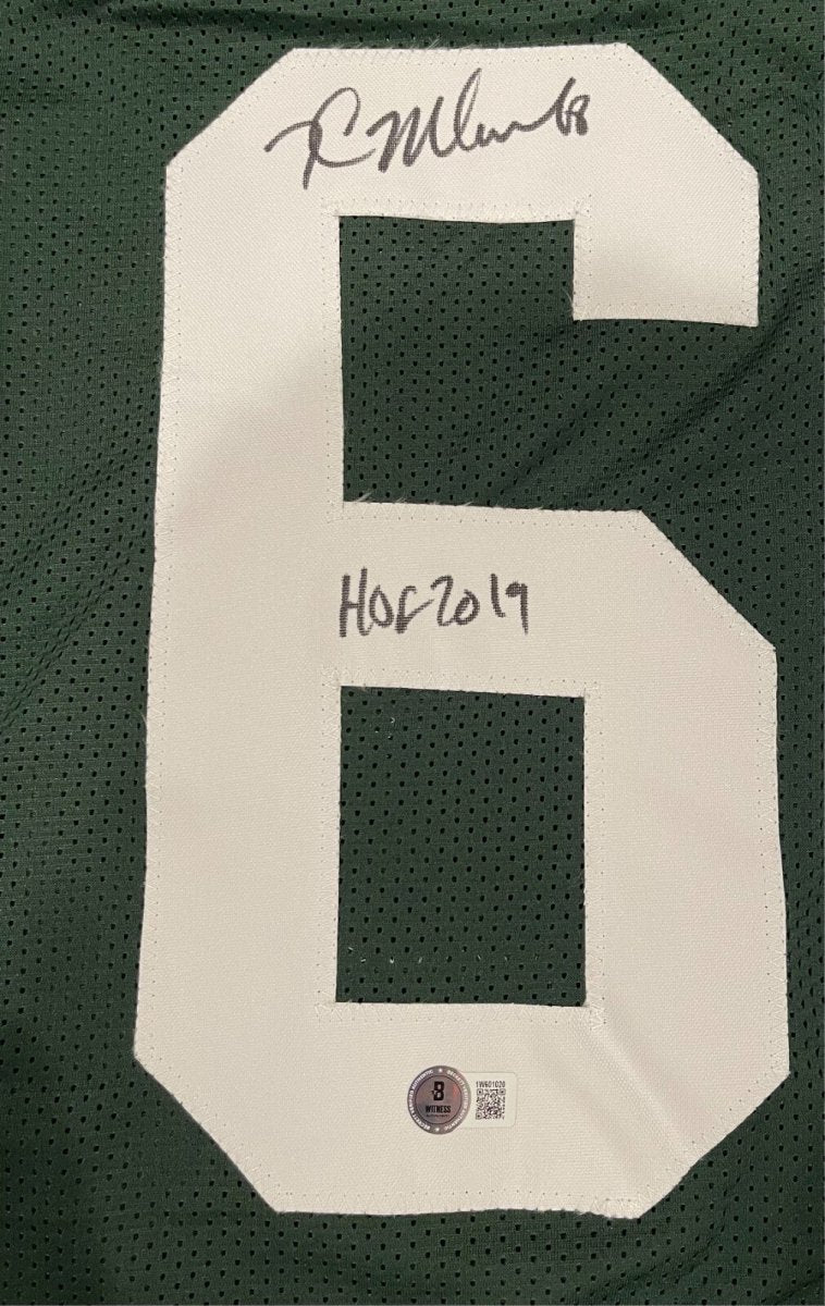 Kevin Mawae Signed New York Jets Custom Jersey w/ HOF 2019 Beckett Wit BAS COA