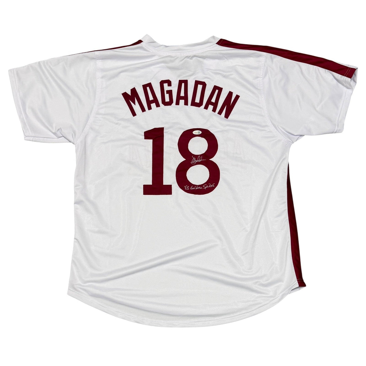 Dave Magadan Signed Alabama Custom Jersey w/ 83 Golden Spikes JSA Witness COA