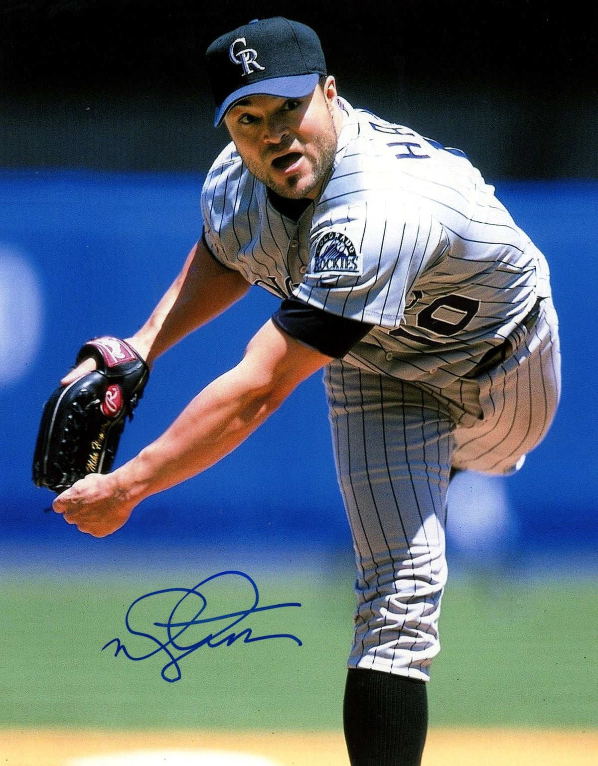 Mike Hampton Signed Autographed Colorado Rockies 8x10 Photo LSCM COA