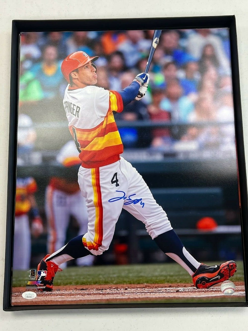 George Springer Signed Autographed 16x20 Photo JSA COA Houston Astros SI