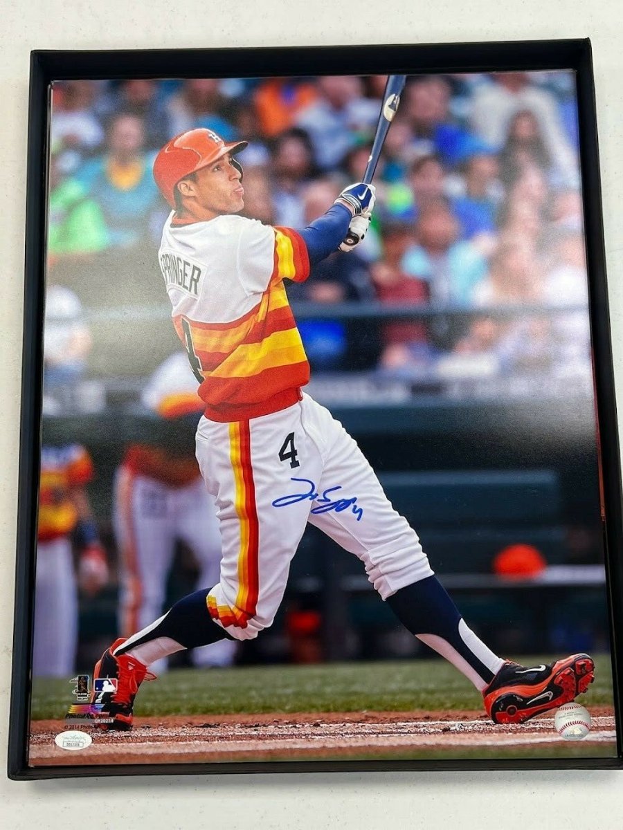 George Springer Signed Autographed 16x20 Photo JSA COA Houston Astros SI