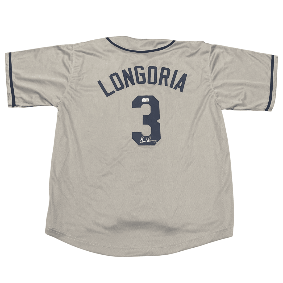 Evan Longoria Signed Tampa Bay Rays Custom Jersey Beckett BAS COA