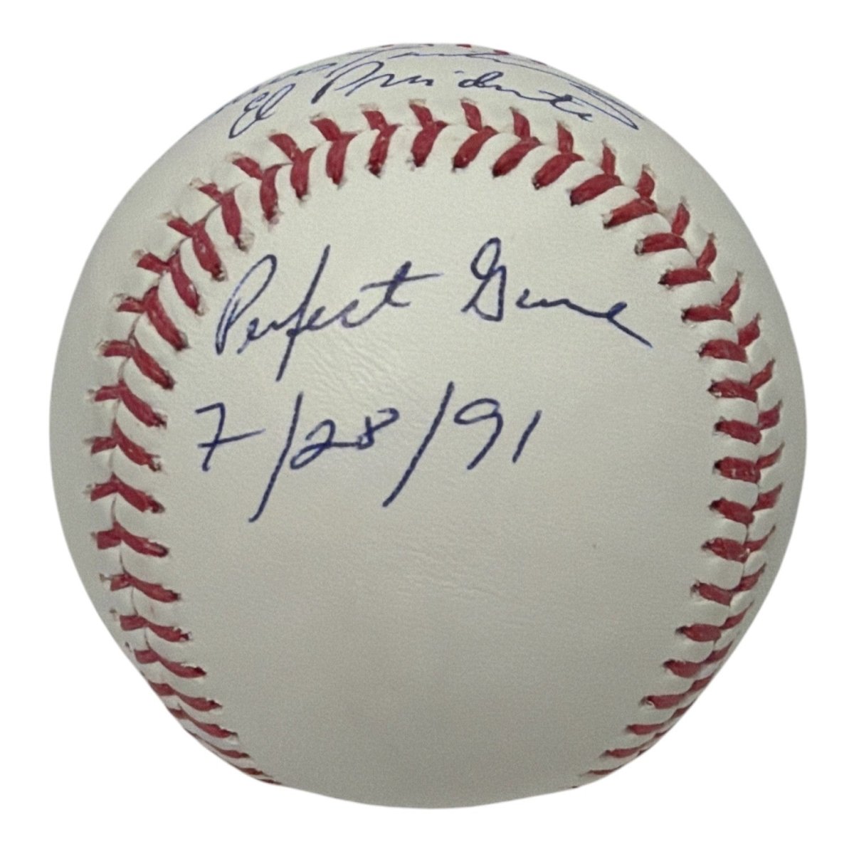 Dennis Martinez Signed Autographed ROMLB Baseball w/ 3x Ins Stat JSA Witness COA