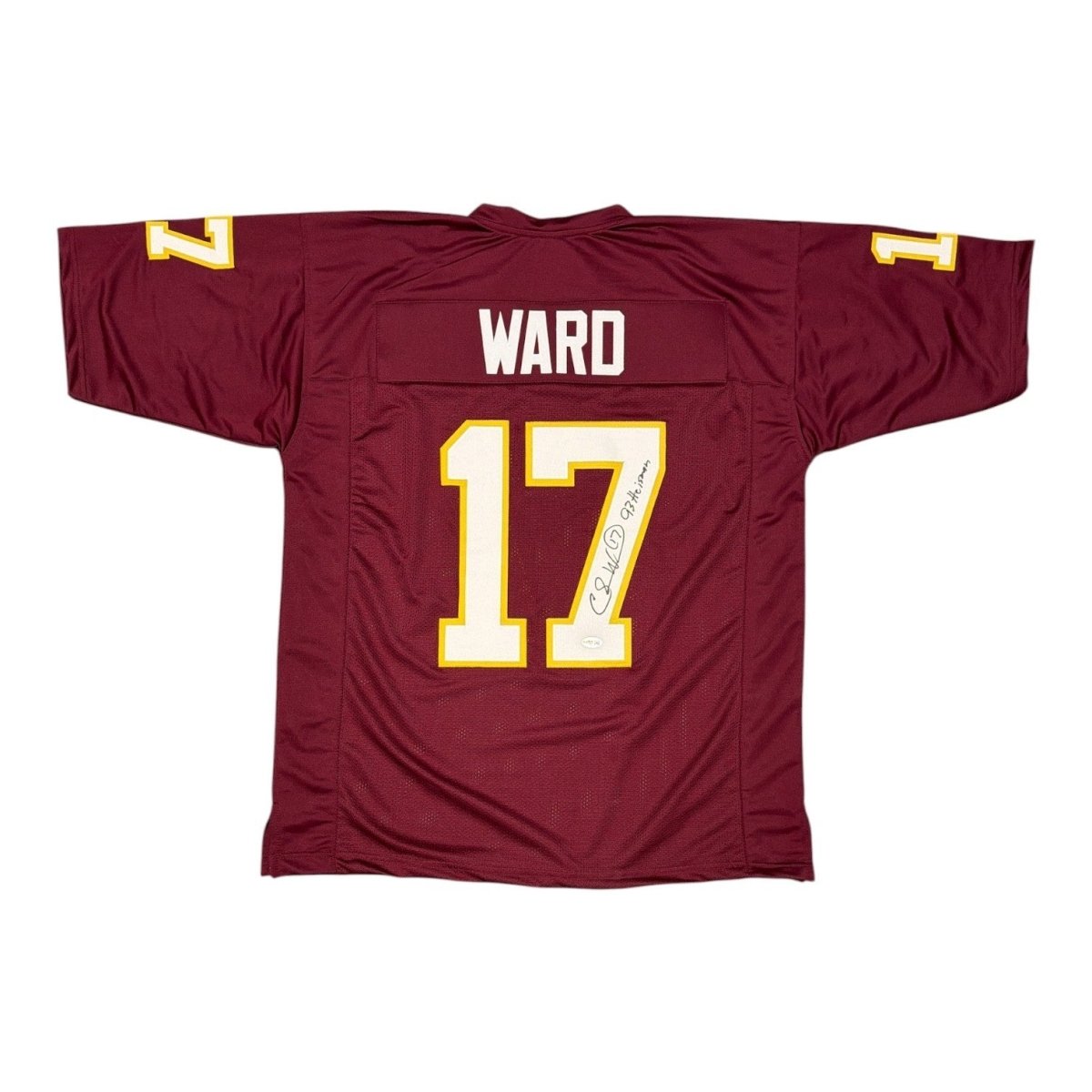 Charlie Ward Signed Florida State Custom Jersey w/ 93 Heisman JSA Witness COA