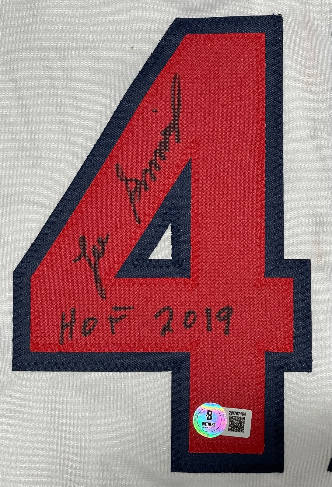 Lee Smith Signed St. Louis Cardinals Custom Jersey w/HOF 2019 Beckett W BAS COA