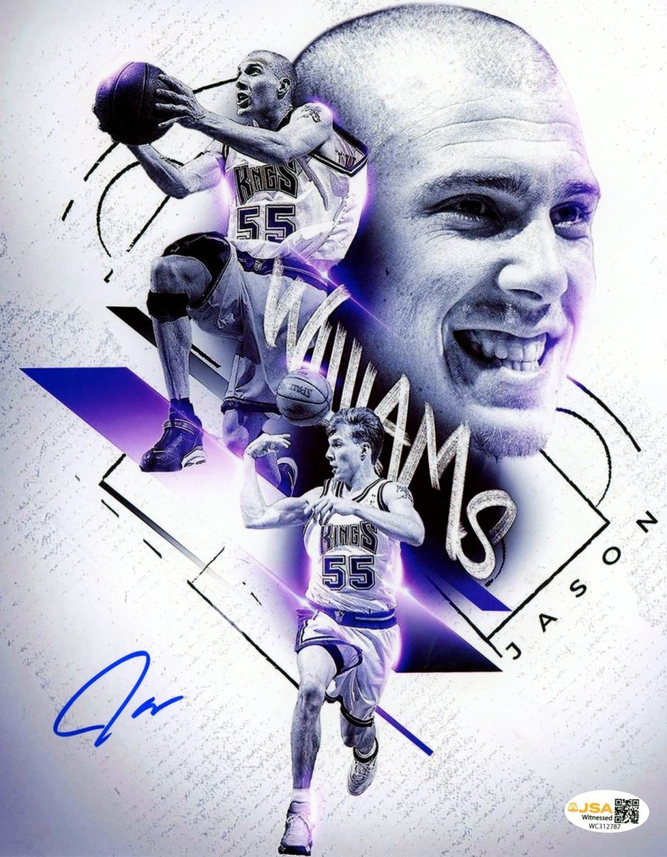 Jason Williams Signed Sacramento Kings 8x10 Photo Edit JSA Witness COA #4