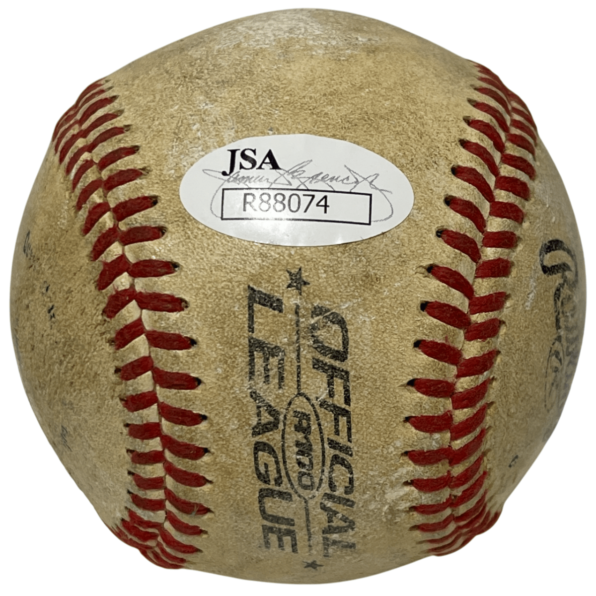 Dellin Betances Signed Rawlings ROMLB R100 HS Game Used Baseball JSA COA