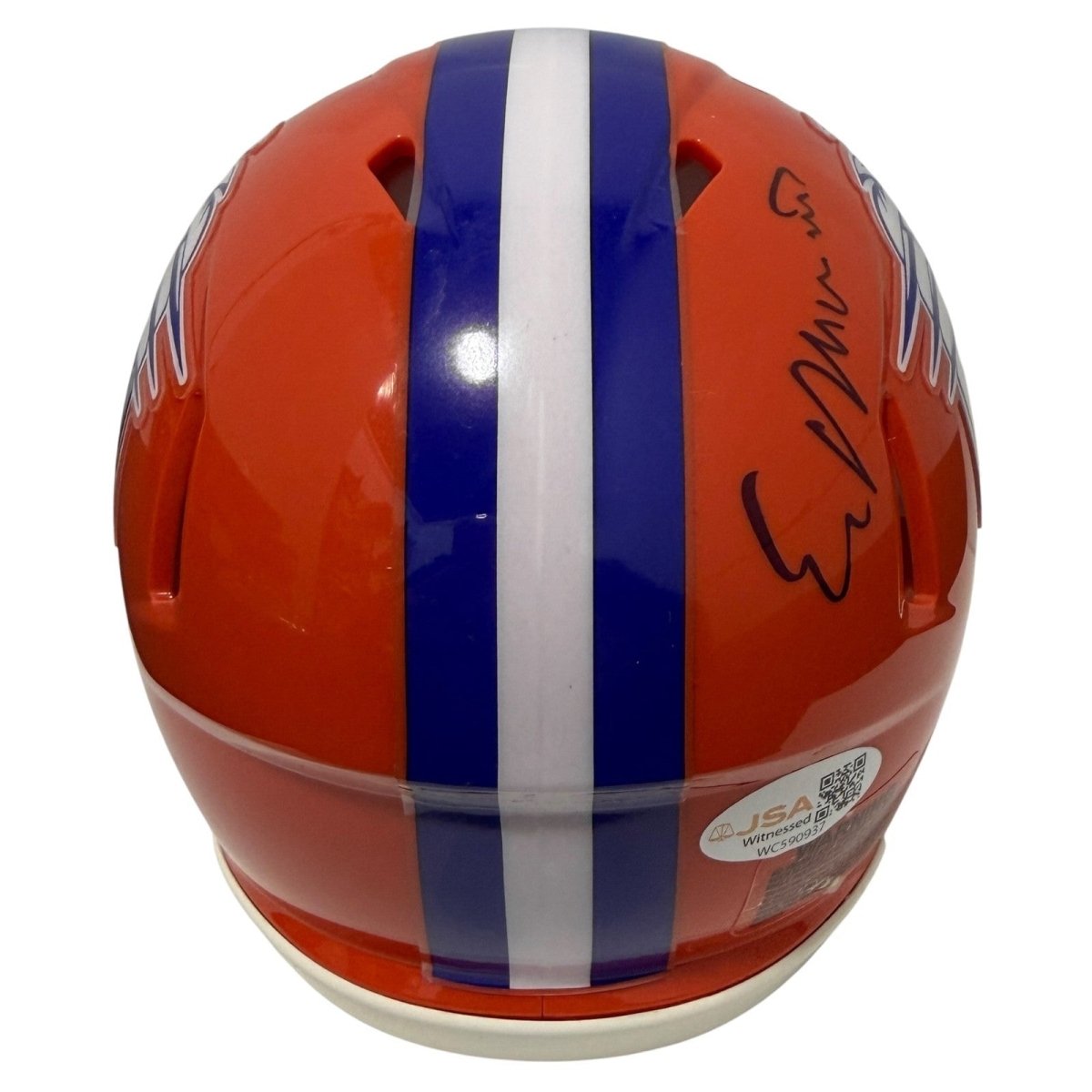 Ed Marinaro Signed Blue Mountain State BMS Mini Helmet w/ Coach Marty JSA W. COA