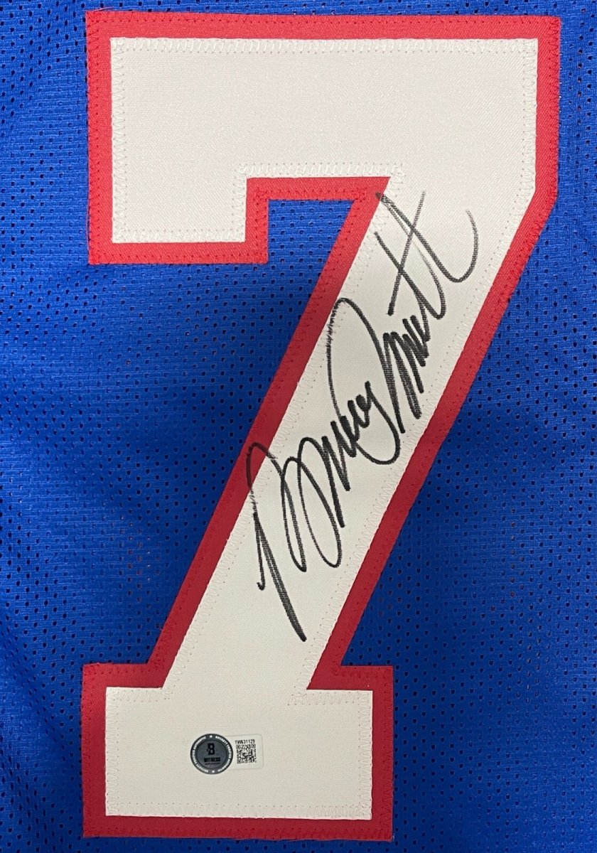 Bruce Smith Signed Buffalo Bills Custom Jersey Beckett Witness BAS COA